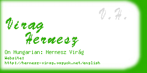 virag hernesz business card